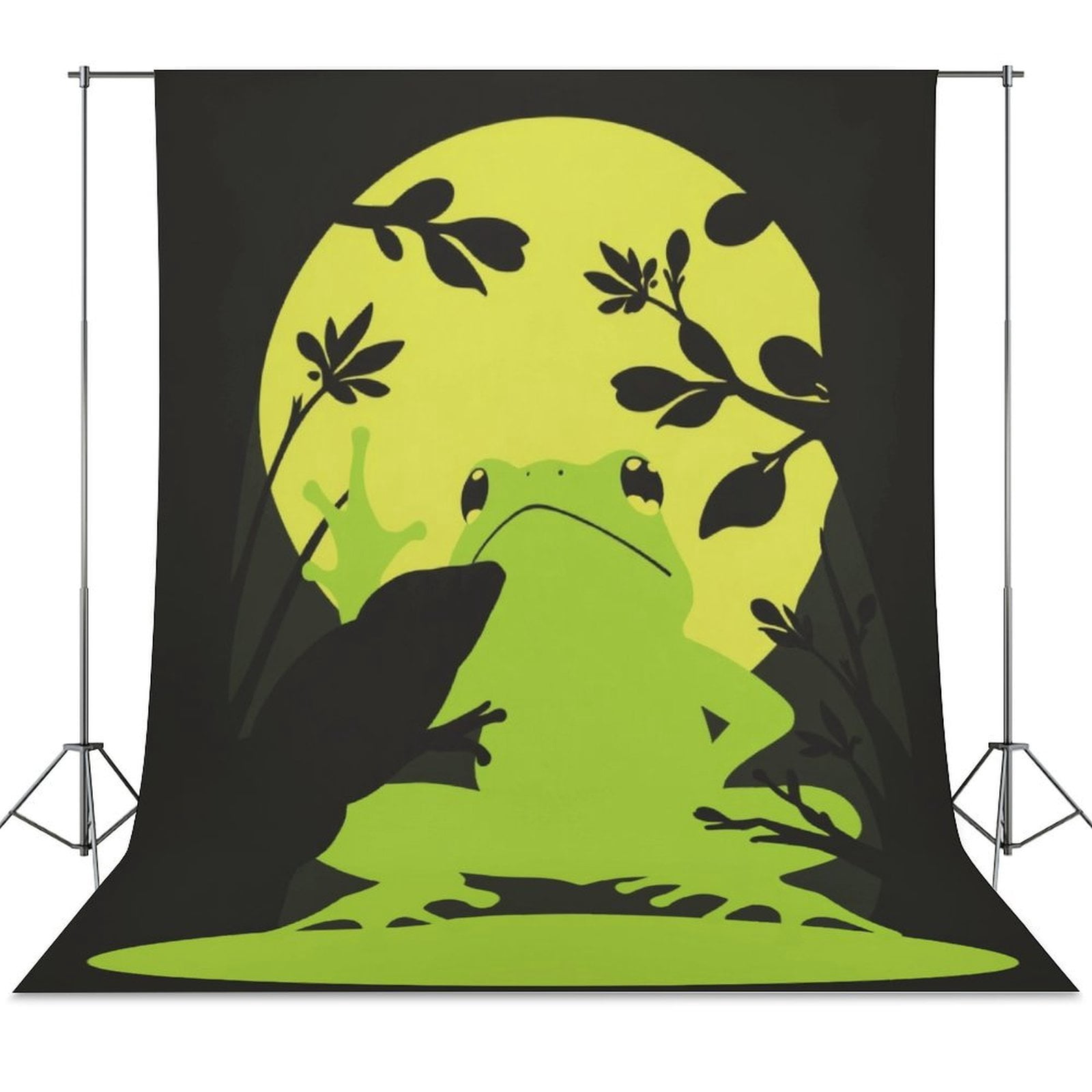 Moonlit Frog Silhouette Photography Backdrops Adult Photostudio Props ...