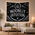 thumbnail image 1 of Moonlit Intuition Celestial Eye and Crescent Moon on Starry Night Sky, Mystical Gothic for Witchy Decor Fans, Occult Wall Art, Halloween Gift, Tapestry Wall Hanging for Bedroom and Living Room, 1 of 7