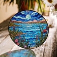thumbnail image 1 of Moonlit Lake View Nature Suncatcher, Glass Window Decor, 3.5 in, 1 of 3