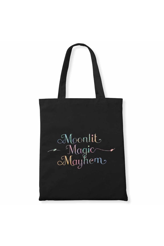 Moonlit Magic Mayhem Halloween Cute Lollipop Sweets Canvas Bag 1Pc