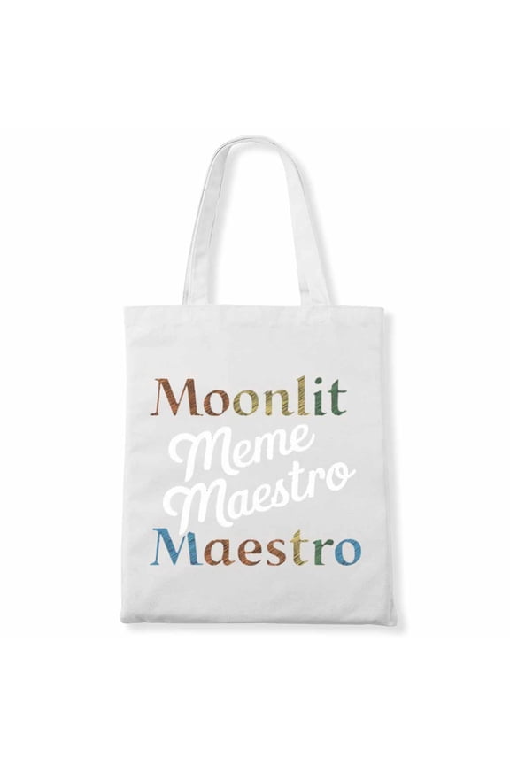 Moonlit Meme Maestro Tip I Promise Funny Halloween Canvas Bag 1Pc