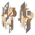 thumbnail image 1 of "Moonlit Mist I & II" Hand Made & Hand Finished Dimensional Solid Wood Abstracts, 1 of 10