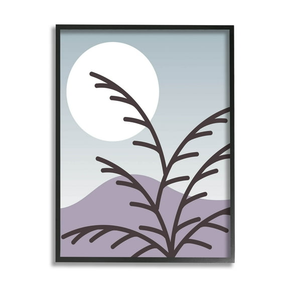 Moonlit Mountain Botanicals Botanical & Floral Graphic Art Black Framed Art Print Wall Art