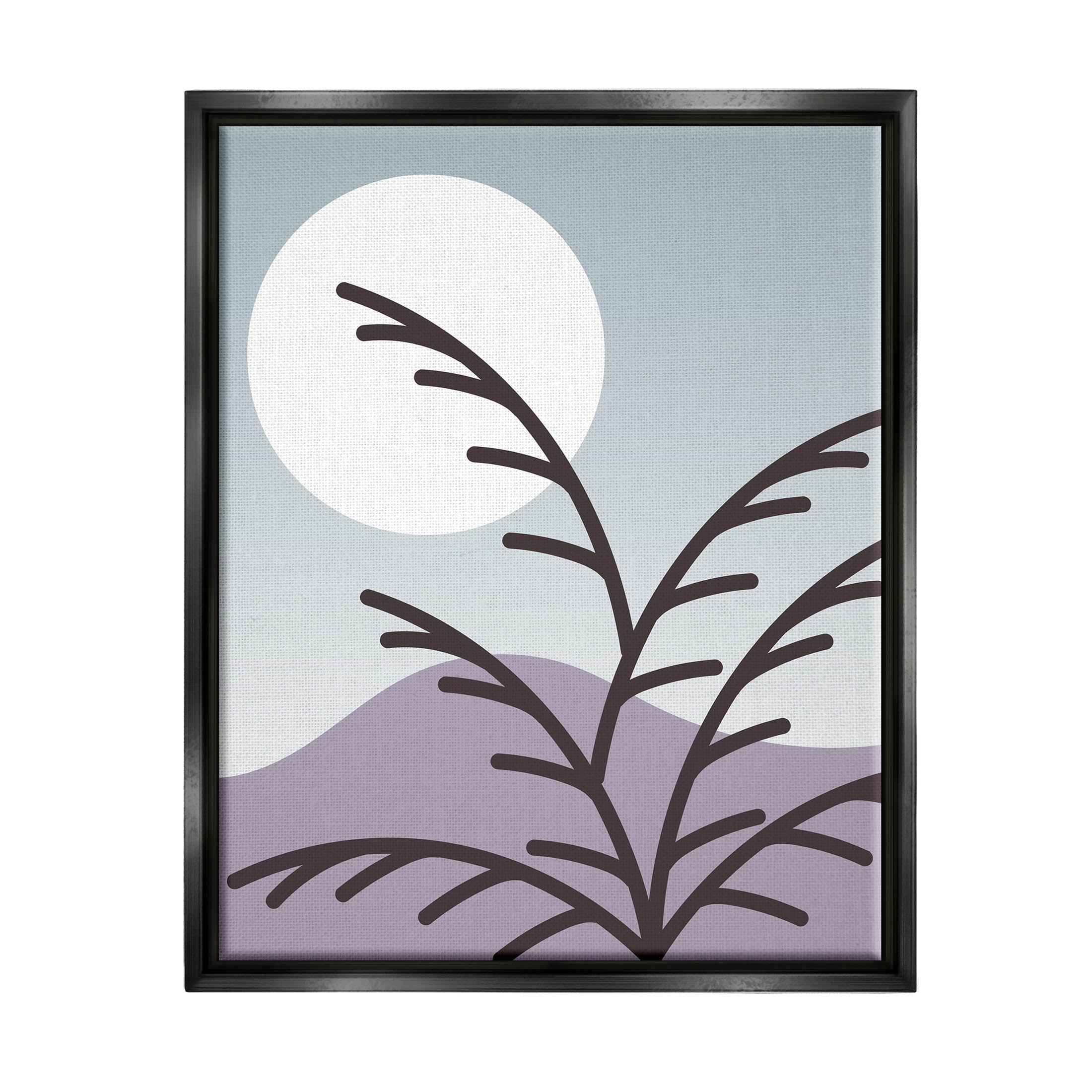 Moonlit Mountain Botanicals Botanical & Floral Graphic Art Jet Black Framed Art Print Wall Art