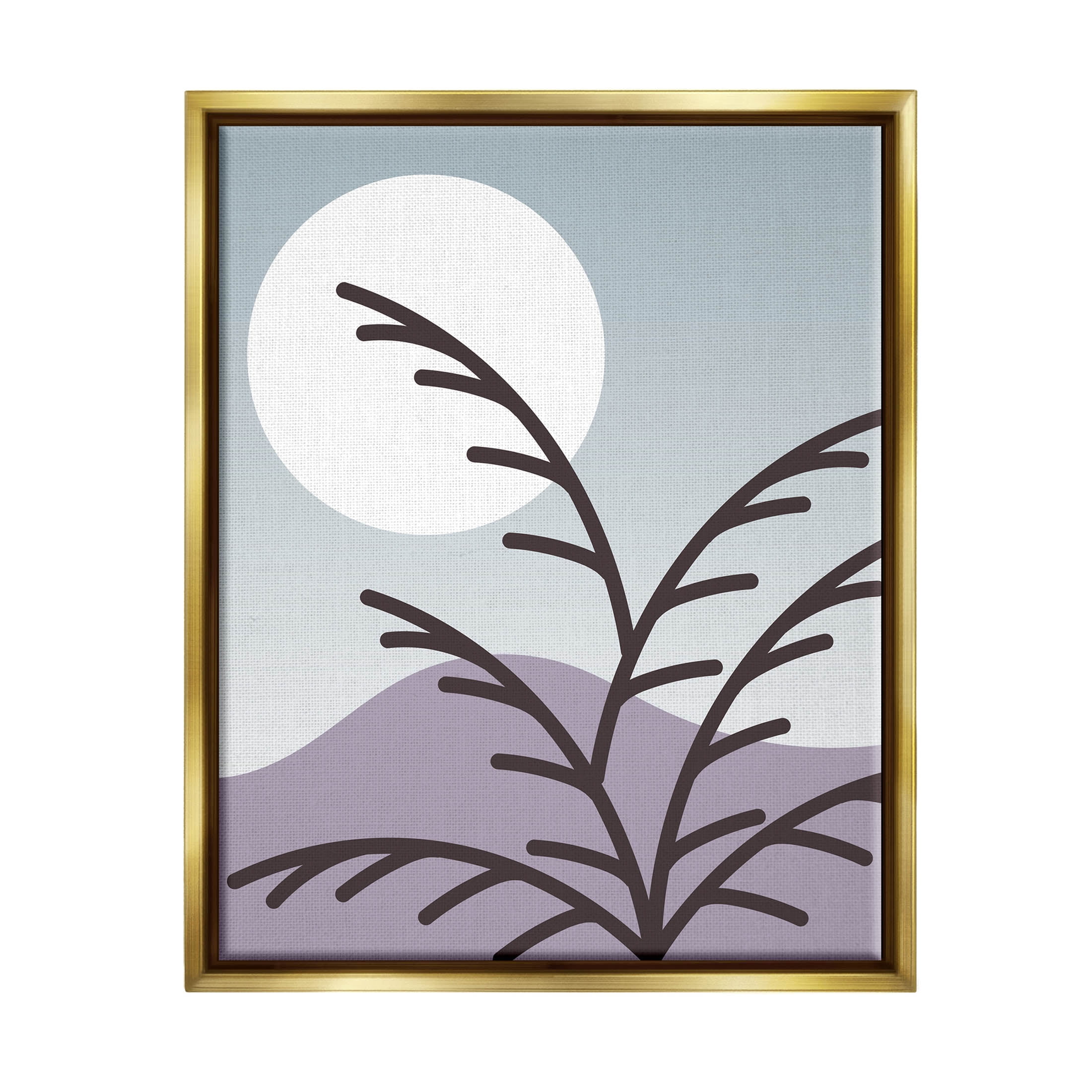 Moonlit Mountain Botanicals Botanical & Floral Graphic Art Metallic Gold Framed Art Print Wall Art