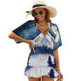 thumbnail image 1 of Moonlit Mountain Reflections Women's Luxury Party Dress Evening Dresses Ladies Cover Ups, 1 of 6
