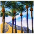thumbnail image 1 of "Moonlit Oasis" Oversized 72"x 36" Frameless Free-Floating Reverse Printed Tempered Art Glass Panels Set, 1 of 9