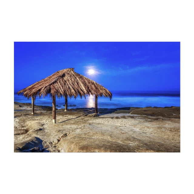 Moonlit Oasis - San Diego California Photography Beach Ocean Coastal ...
