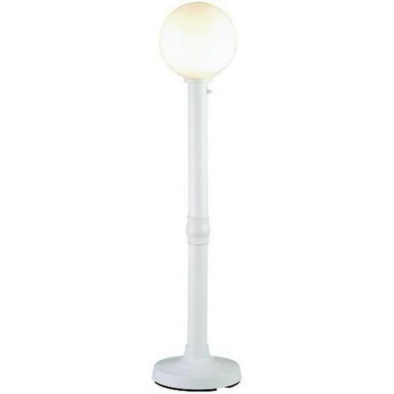 Moonlite 35 in. Table Lamp 08721 with 3 in. white tube body and white globe