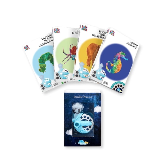 Moonlite Ages 1-4 Child Eric Carle Story Collection with Projector, 4 Count