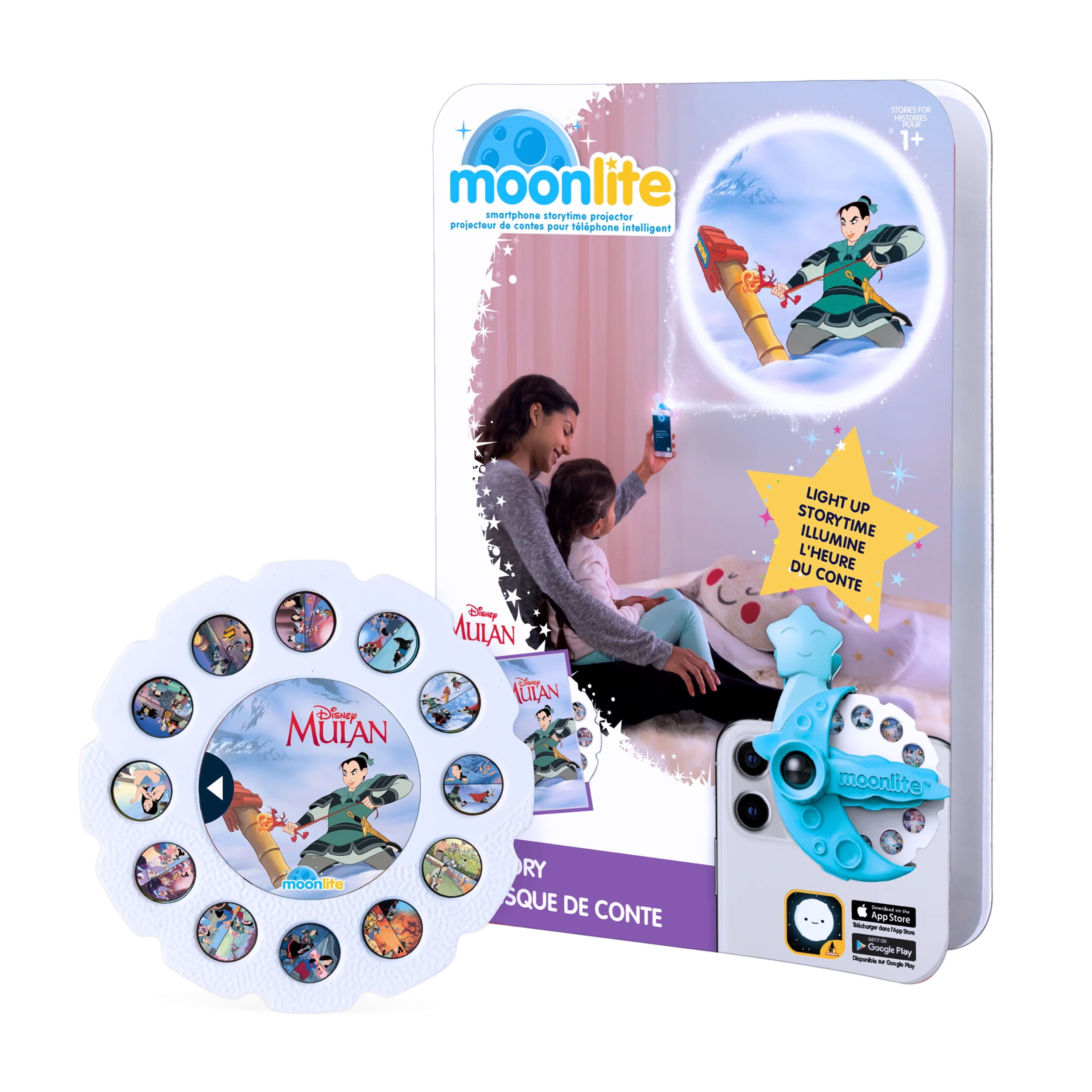 Moonlite Storybook Reels for Flashlight Projector, Kids Toddler, Disney's  Mulan
