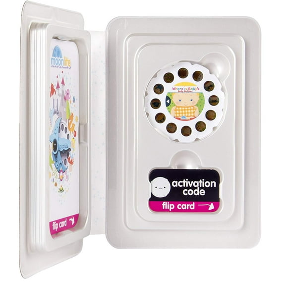 Spin Master Moonlite Where is Baby’s Belly Button Story Reel for Moonlite Story Projector, White