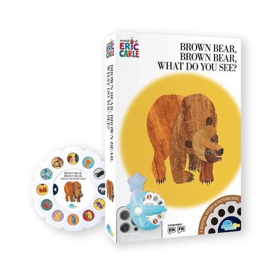 Moonlite Storytime Eric Carle Story Reel Brown Bear, Interactive Early Learning for Kids age 1 to 4