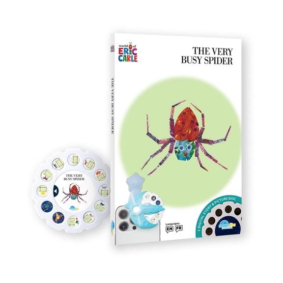 Moonlite Storytime Eric Carle Very Busy Spider Single Story Reel, Interactive Early Learning for Kids Age 1 to 4