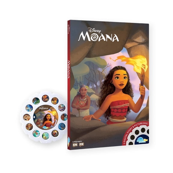 Moonlite Storytime Moana Story Reel, Interactive Early Learning for Kids Age 1 to 4