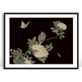 thumbnail image 1 of Moonow7 Botanical Wall Art Print, Oriental Bird Poster with Butterfly and Flowers, Vintage Wall Decor for Bedroom Living Room Office Entryway, Unframed, Size 16x20 inch / 40x50 cm, 1 of 14