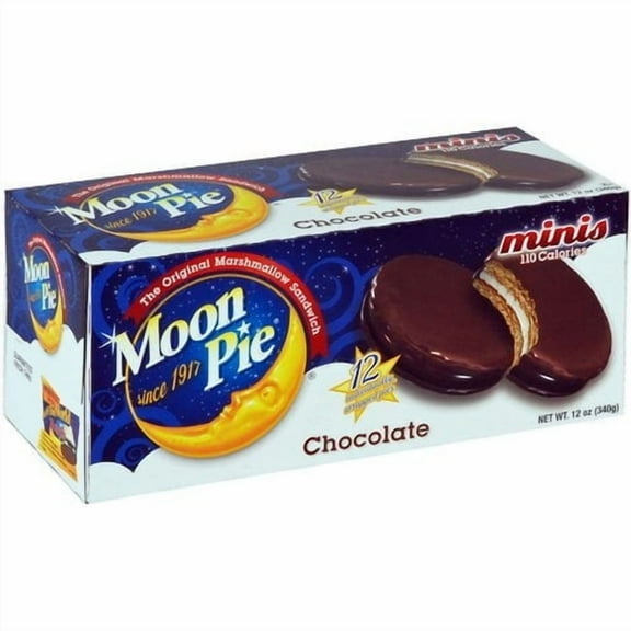 Moonpie Mini Chocolate Moonpie, 12 oz, Pack of 2