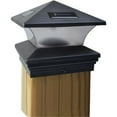 thumbnail image 1 of Moonrays 91268 Solar Powered LED Post Cap Light, 6-Inch by 6-Inch Post, Black Finish, 1 of 3