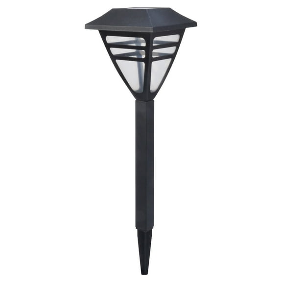 Moonrays 91386 Fairview Solar Powered LED Path Light, 4pk, Black Finish