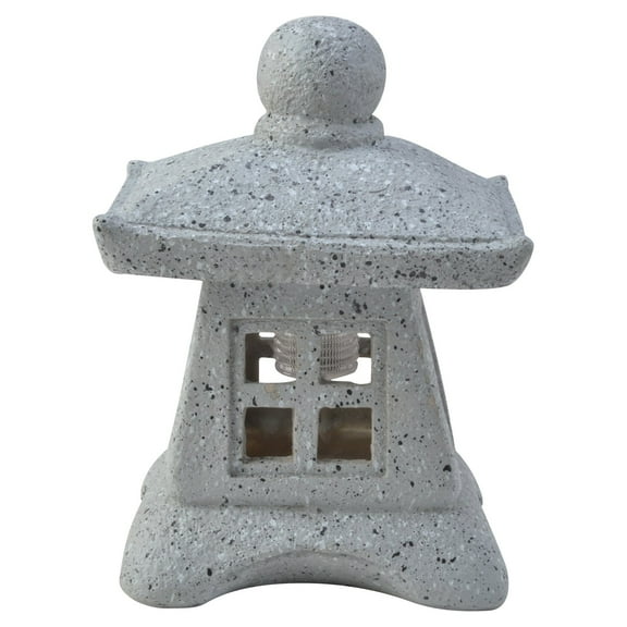 Moonrays 95568 Outdoor Solar Powered Tabletop Zen Pagoda