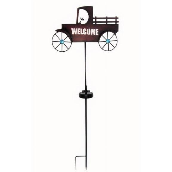 Moonrays 96303 Red Solar Powered Led Vintage Country Truck Stake Light