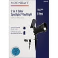 thumbnail image 1 of Moonrays 2-in-1 Solar LED Spotlight Flashlight - SMD LED - Black, 1 of 1