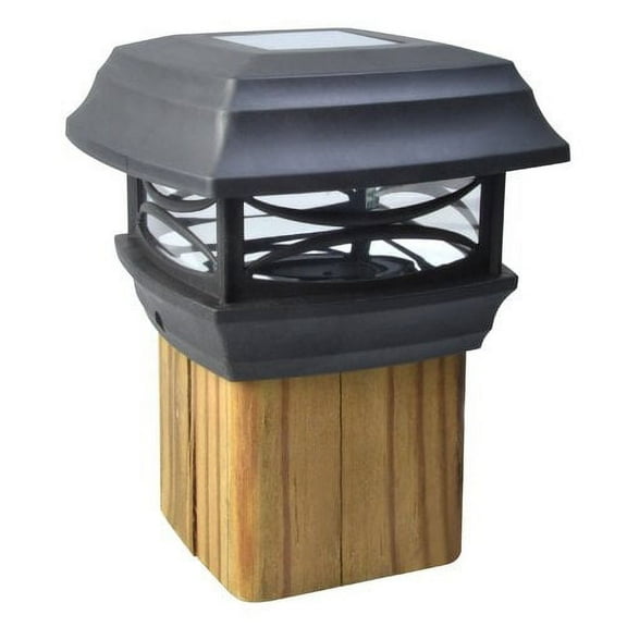 Moonrays Solar Powered LED Light Fixture - Black - 1 Pack