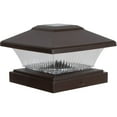 thumbnail image 1 of Moonrays LED Solar Post Cap Light - Bronze, 4 Pack, 1 of 2