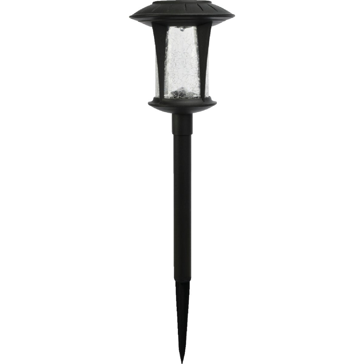 Moonrays Crackle Glass Solar Stake Light Set 6 Pack 26244 Walmart