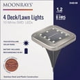 thumbnail image 1 of Moonrays LED Solar Deck and Lawn Light 26488 - SMD, Black - 4 Pack, 1 of 2