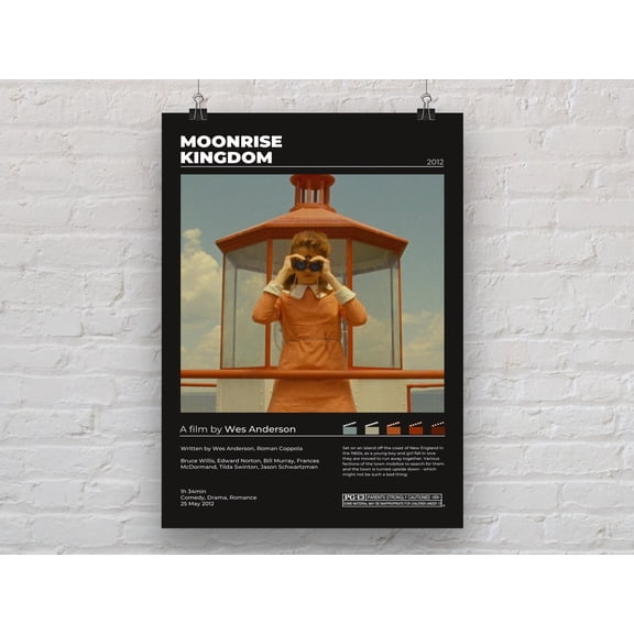 Moonrise Kingdom Wes Anderson Minimalist Movie Poster