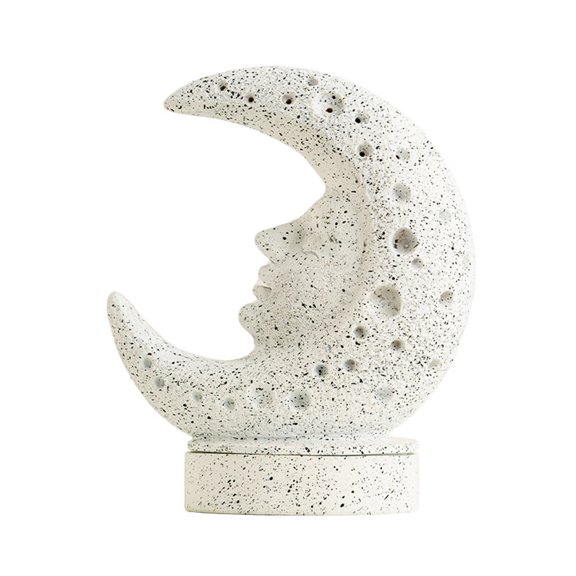 Moons Themed Resin Ashes Catcher Home Ornament for Relaxation