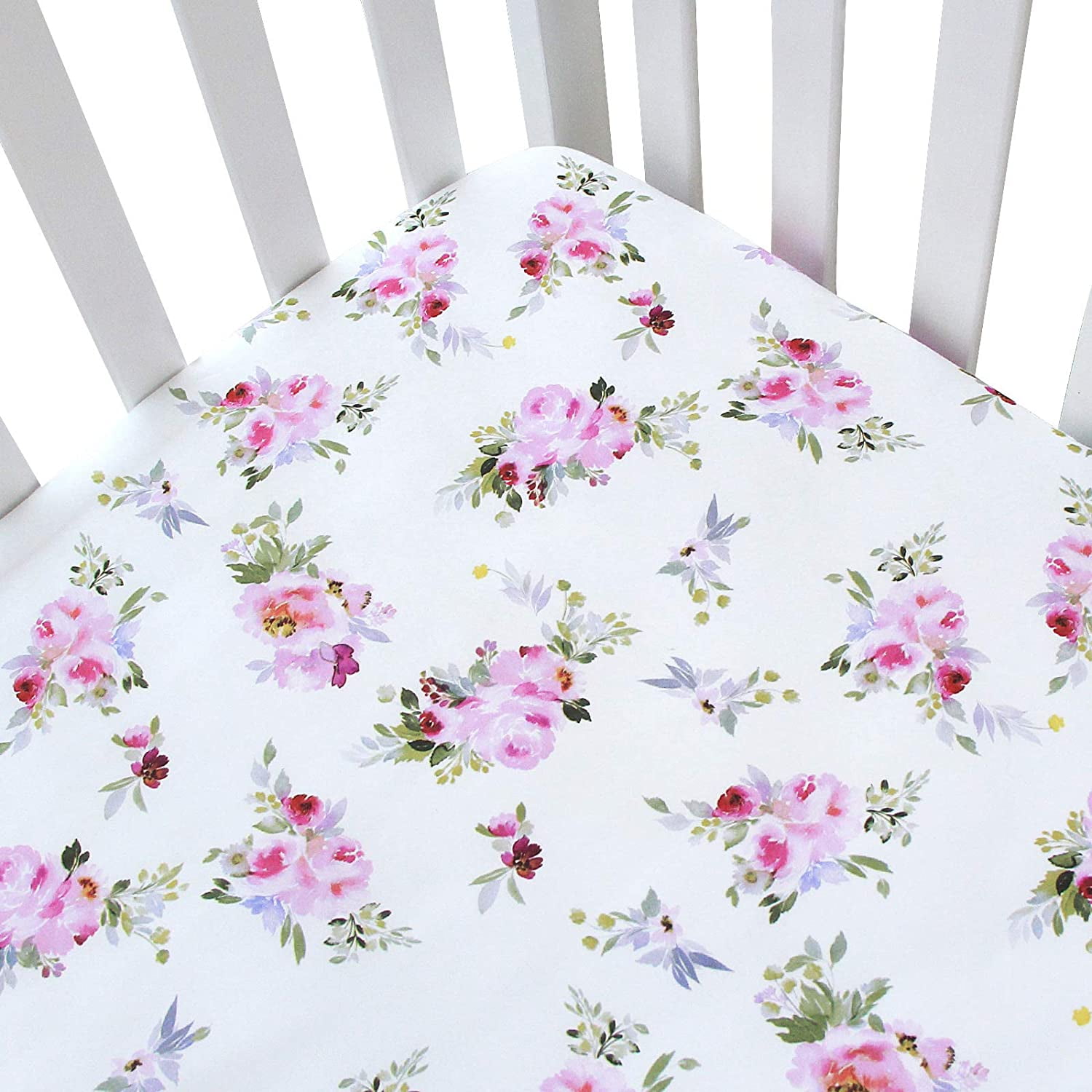 Moonsea Baby Silky Soft Microfiber Crib Sheets for Boys Girls