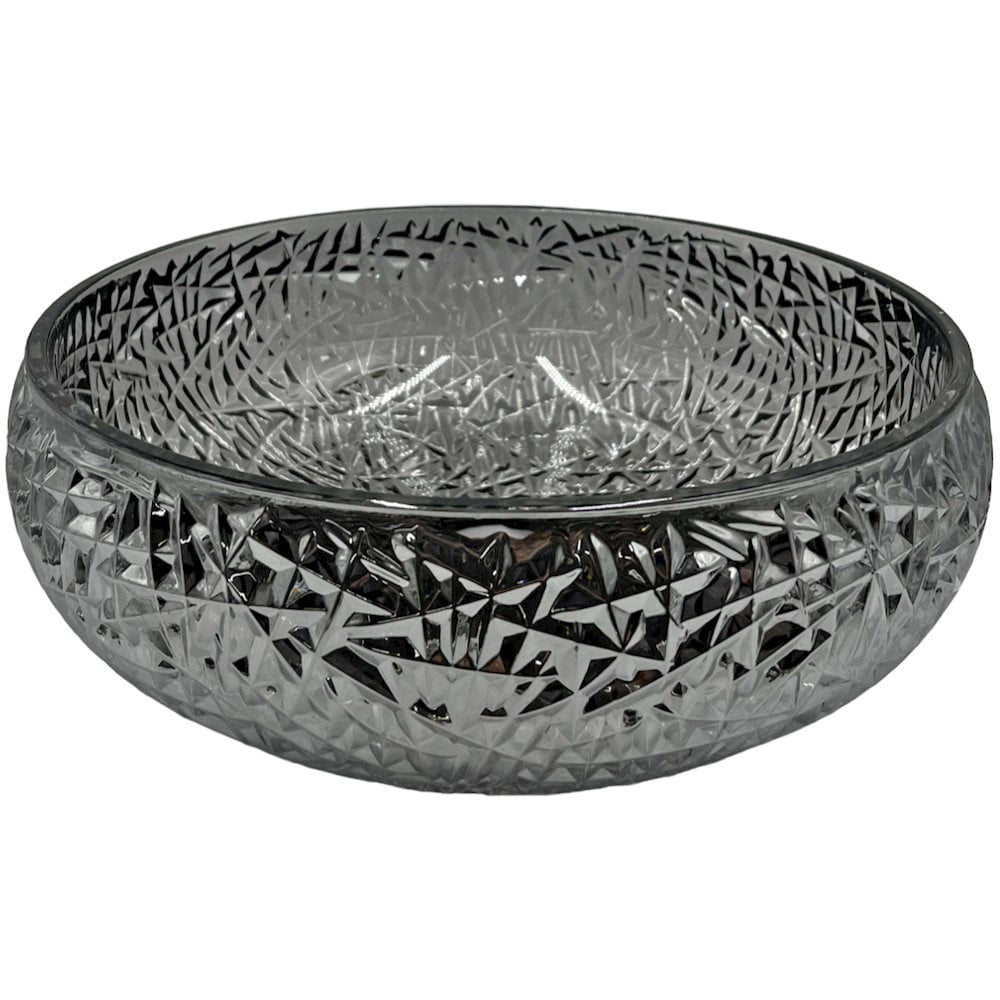 Moonshell 17" Black Gradient Glass Round Vessel Sink