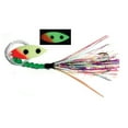 thumbnail image 1 of Moonshine Lures, Fly Trolling Spoon, Leader 36 inch, Glow Bloody Nose, 1 of 2