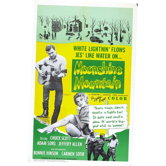 Moonshine Mountain Movie Poster Metal Print 12x16 12x16 Square Adults Best Posters