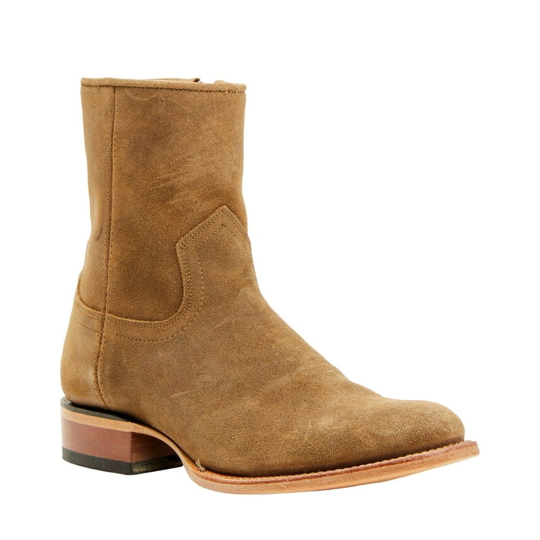 Moonshine Spirit Men s 8 Pancho Roughout Zipper Western Boot Medium Toe Brown 9 D M US Walmart