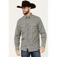 thumbnail image 1 of Moonshine Spirit Men's Durango Plaid Print Long Sleeve Snap Western Shirt - MSSU24W55-NVY, 1 of 4