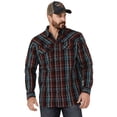 thumbnail image 1 of Moonshine Spirit Men's Fire Starter  Plaid Long Sleeve Snap Western Shirt - MSSU22W19 Medium, 1 of 4