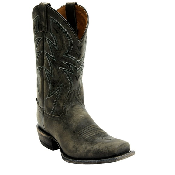 Moonshine Spirit Men's Kelsey Western Boot Broad Square Toe Black 11 D(M) US