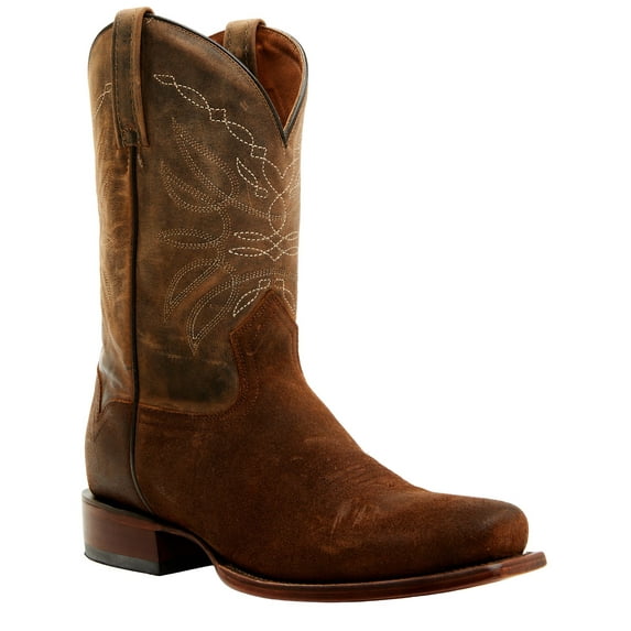 Moonshine Spirit Men's Pancho Roughout Western Boot Square Toe Brown 8 1/2 D(M) US
