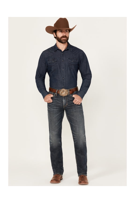 Men's Pantera Wash Decker Slim Straight Stretch Denim Jeans - MSFA24J93-DKW 33W x 30L  US