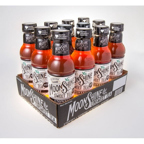 Moonshine Unsweet Tea, 12pk 16oz