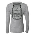 thumbnail image 1 of Moonshine and a Mason Jar Valentine's Day Women's Long Sleeve T-Shirt-Heather-XL, 1 of 4