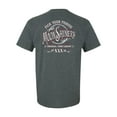 thumbnail image 1 of Moonshiners Pick Your Poison Liquor Alcohol Adult Unisex Short Sleeve T-shirt, Dark Heather Grey- Large, 1 of 4