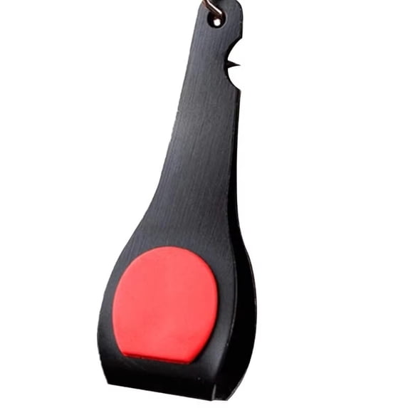 Moonsky 2.36" Fishing Line Cutter – Multifunctional Fly Fishing Nipper Snips with Hook Sharpener & Bottle Opener – Portable Tool for Bass, Trout & Saltwater – Tackle Box Essential (Red)