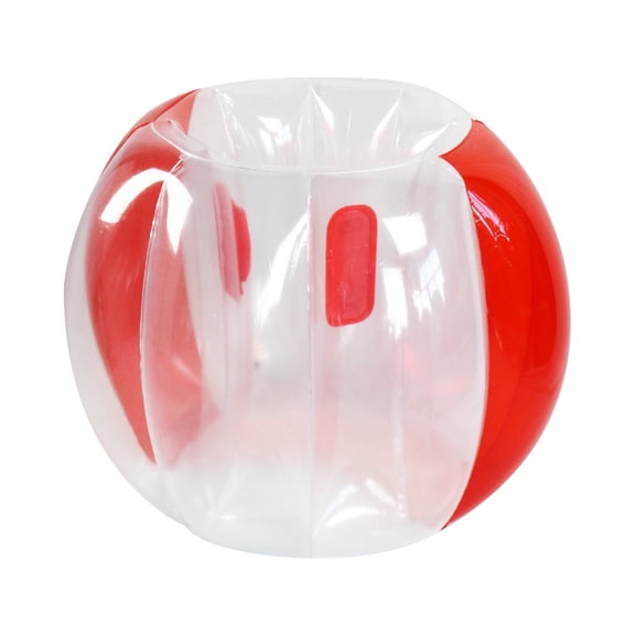 Moonsky 35.4in PVC Inflatable Bumper Ball Human Hamster Ball for Outdoor Grass Games for Adults, Red