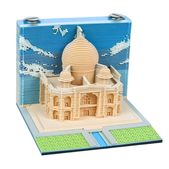Moonsky 3D Architectural Paper Carving, Layered Paper Art, Desktop Model, Detailed 180-Degree Display, Creative Office Decor