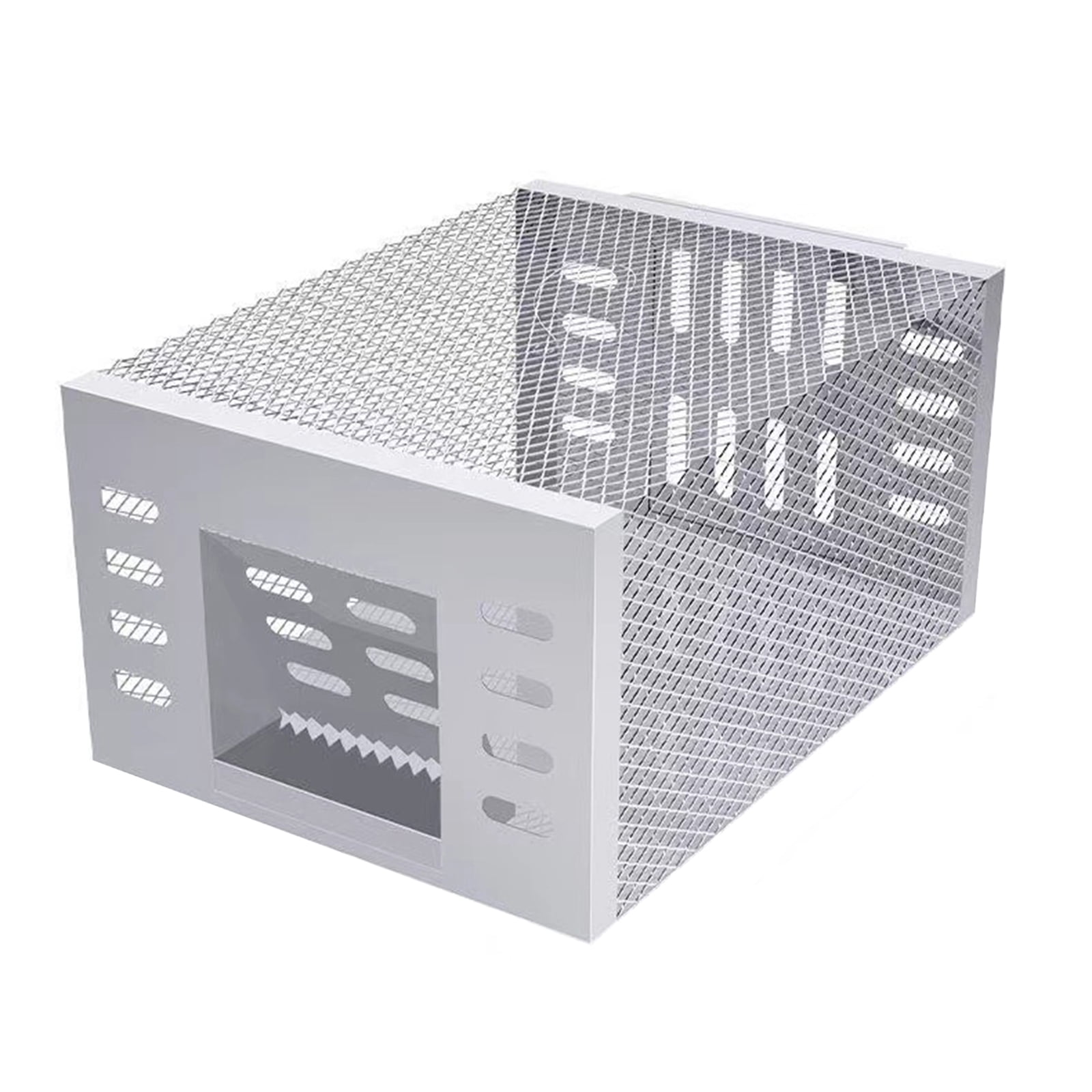 Moonsky Automatic Mouse Trap Cage, Professional Live Rodent Catcher for Home and Garden, High Sensitivity Steel Trap for Adults, Silvery