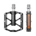 thumbnail image 1 of Moonsky Bike Pedals 9/16 Inch - Non-Slip Bicycle Pedals with Reflectors - 3 Sealed Bearings MTB Pedals Wide Platform Pedals for Mountain Bike, Road Bike Pedals-Black, 1 of 2
